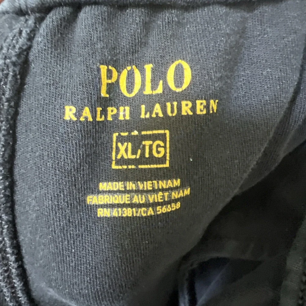 Polo Ralph Lauren Mens XL Jogger Sweatpants Zipper Pockets Black